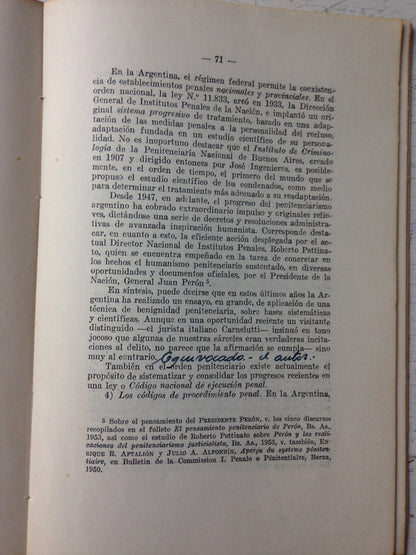 Libro usado en venta: El delito de incumplimiento de los deberes de asistencia familiar de Ernesto J. Ure; editorial Ideas impreso en 1950.2