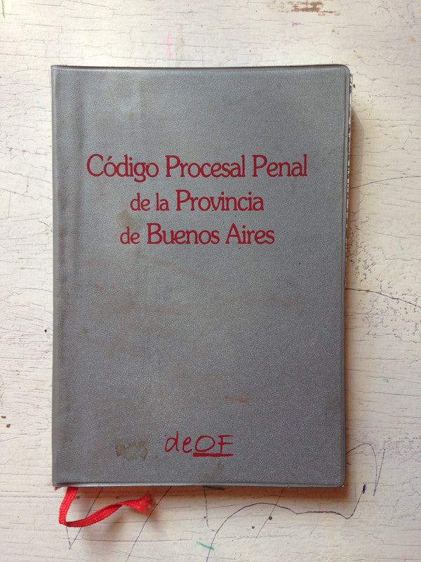 Libro usado en venta: Codigo procesal penal de la Provincia de Buenos Aires; editorial DEOF impreso en 1997 realizamos envios a todo el mundo.1