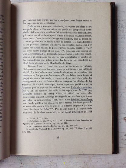 Libro usado en venta: La Revolucion de Mayo como origen constitucional argentino de Federico Rayces; editorial Abeledo - Perrot impreso en 1960.3