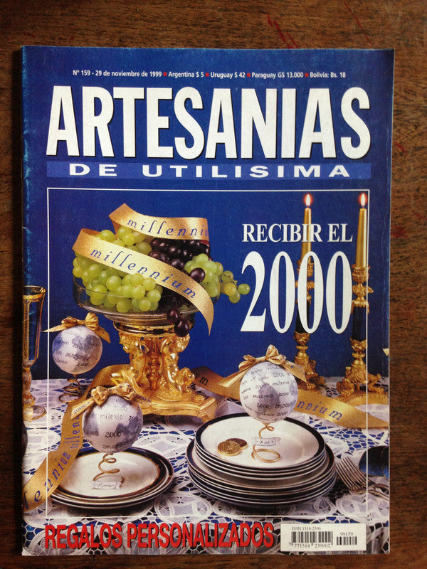 Libro usado en venta: Artesanias de Utilisima - Recibir el 2000 - N? 159 de Revista; impreso en 1999 realizamos envios a todo el mundo.1