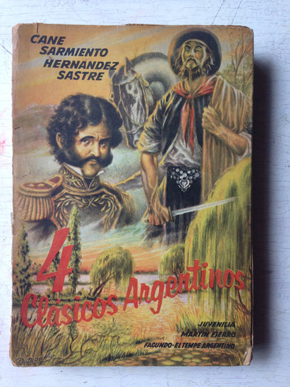 Libro usado en venta: Juvenilia - Facundo - Martin Fierro - El tempe Argentino de Miguel Cane y otros; editorial Orientacion Cultural impreso en 1958.1