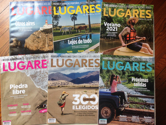Libro usado en venta: Lugares - La manera de viajar de Revista; impreso en 2020 realizamos envios a todo el mundo.1