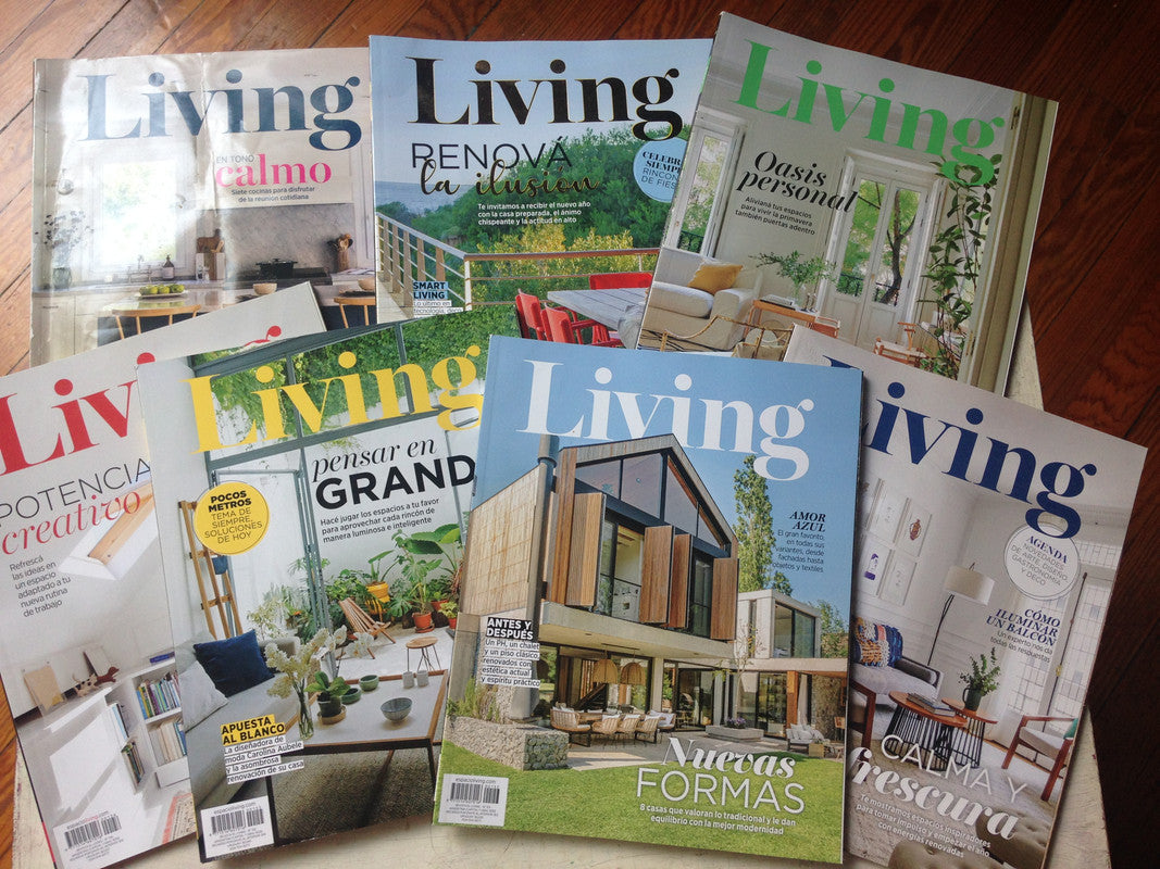 Libro usado en venta: Living de Revista; editorial La Nacion impreso en 2020 realizamos envios a todo el mundo.1