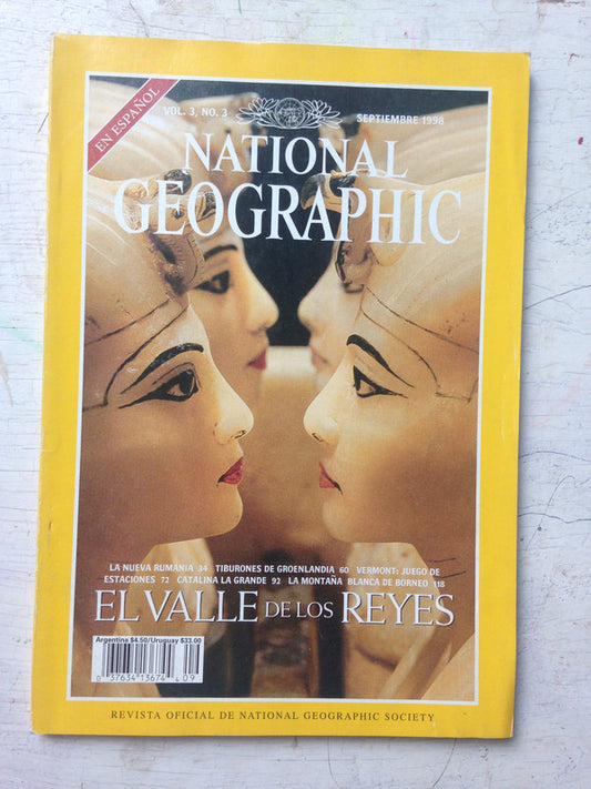Libro usado en venta: El valle de los reyes - Vol 3 n? 3 de National geographic; editorial National geographic impreso en 1998 envios a todo el mundo.1