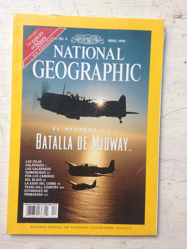 Libro usado en venta: El regreso a la batalla de Midway - Vol. 4 n? 4 de National geographic; editorial National geographic impreso en 1999.1