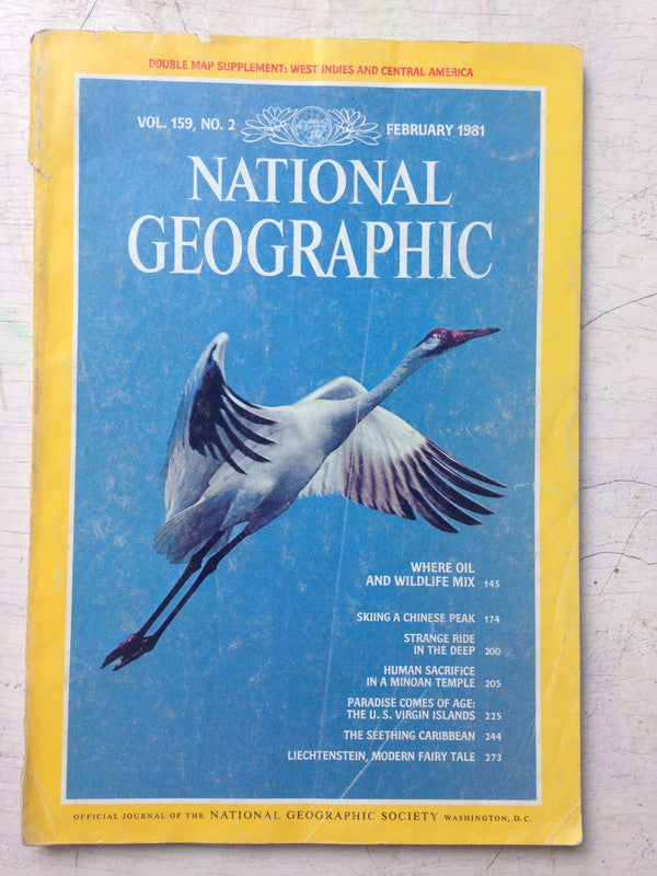 Libro usado en venta: Where oil and wildlife mix - Vol. 159 n? 2 de National geographic; editorial National geographic impreso en 1981.1