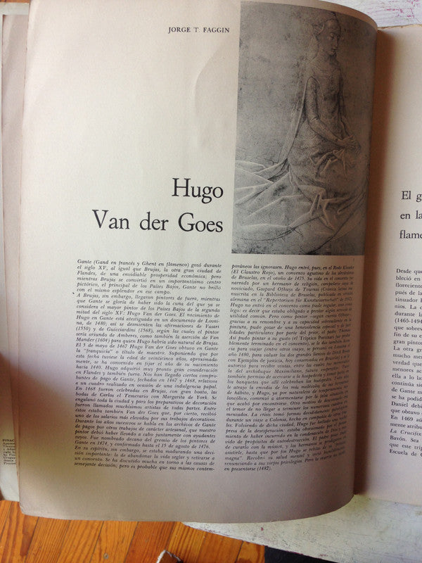 Libro usado en venta: Pinacoteca de los genios 81 de Hugo Van der Goes; editorial Codex impreso en 1964 realizamos envios a todo el mundo.3