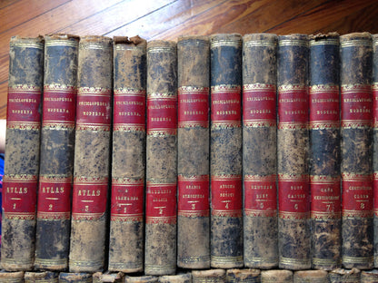 Libro usado en venta: Enciclopedia moderna (34 Tomos) de Francisco de P. Mellado; editorial Establecimiento Tipografico de Mellano impreso en 1851.3