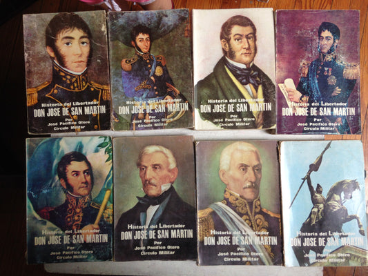 Libro usado en venta: Historia del Libertador Don Jose de San Martin (8 Tomos) de Jose Pacifico Otero; editorial Circulo Militar impreso en 1978.1