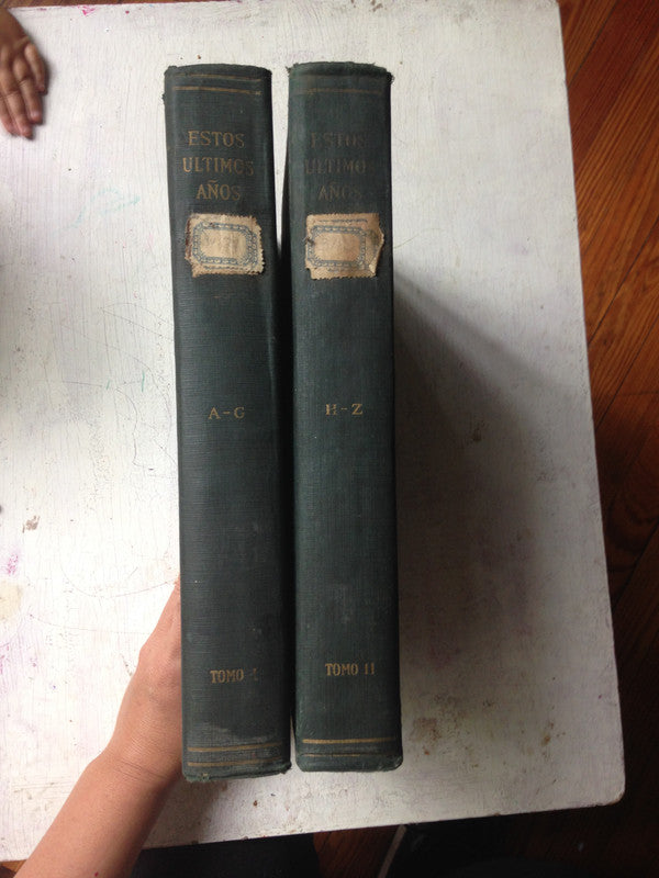 Libro usado en venta: Estos ultimos a?os (2 Tomos); editorial W. M. Jackson impreso en 1928 realizamos envios a todo el mundo.3