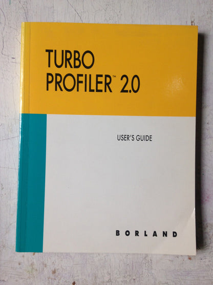 Libro usado en venta: Turbo profiler Version 2.0 de User's Guide; editorial Borland International impreso en 1991 realizamos envios a todo el mundo.1