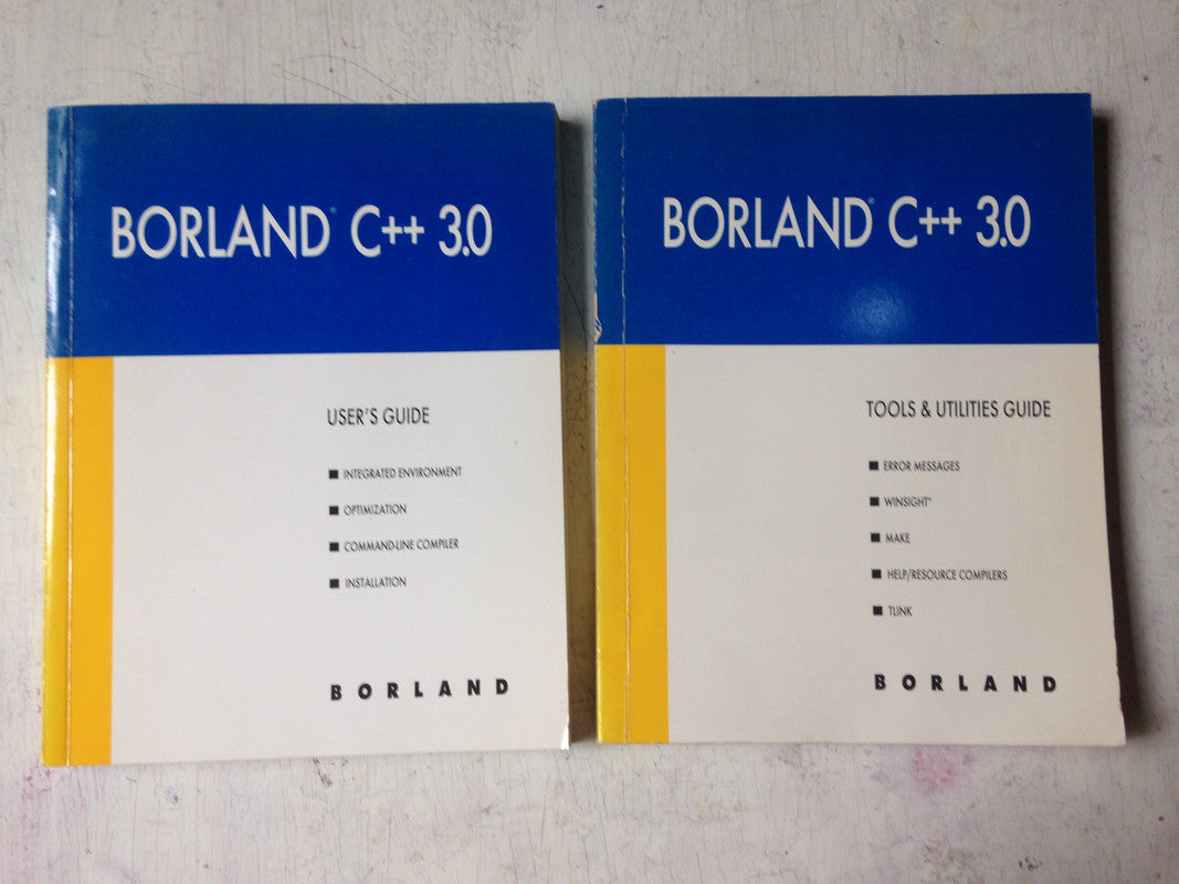 Libro usado en venta: Borland C++ Version 3.0 - Tools & utilities guide - Programmer's guide de User's Guide; Borland International impreso en 1991.1