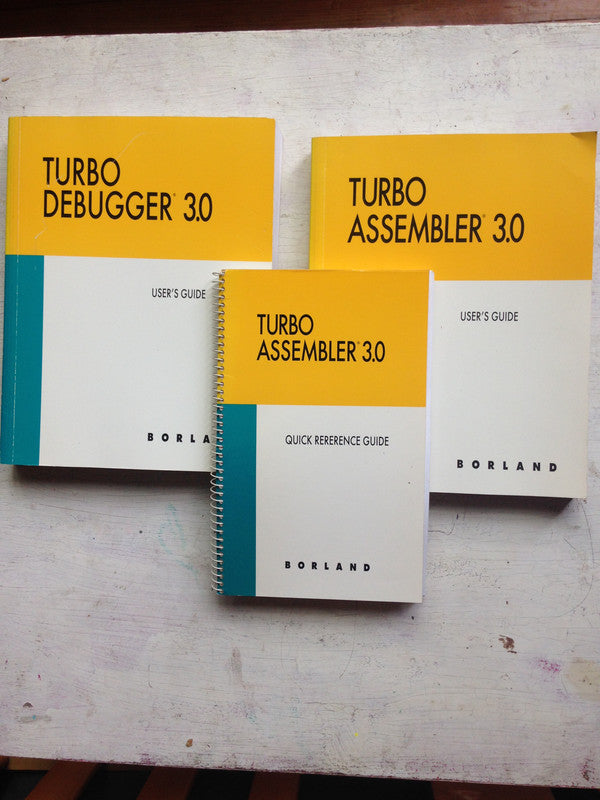 Libro usado en venta: Turbo Assembler 3.0 - Quick reference guide - Turbo Debugger 3.0 de User'guide; editorial Borland International impreso en 1991.1
