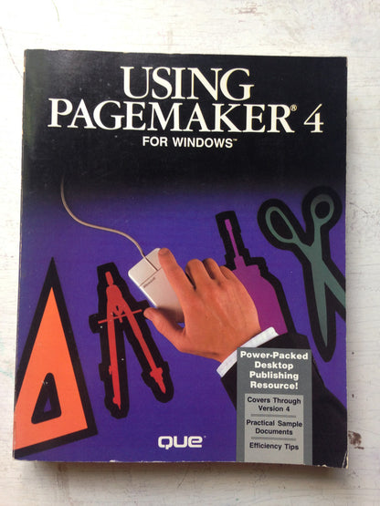 Libro usado en venta: Using Pagemaker 4 for windows de Sharyn Venit; editorial Que Corporation impreso en 1991 realizamos envios a todo el mundo.1