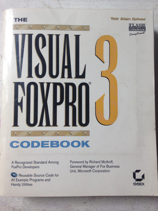 Libro usado en venta: The visual foxpro 3 codebook (No contiene CD-ROM) de Yair Alan Griver; editorial Sybex impreso en 1995 envios a todo el mundo.1