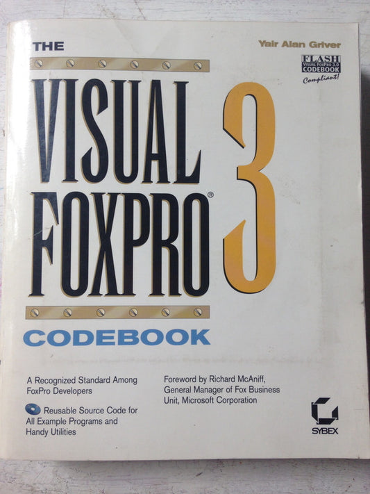 Libro usado en venta: The visual foxpro 3 codebook (No contiene CD-ROM) de Yair Alan Griver; editorial Sybex impreso en 1995 envios a todo el mundo.1