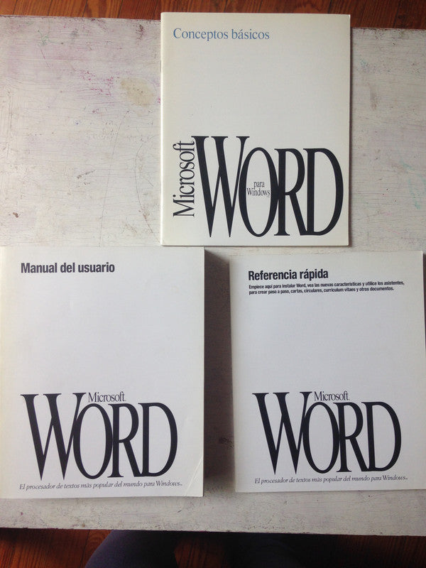 Libro usado en venta: Word - El procesador de textos mas popular del mundo para Windows Version 6.0; editorial Microsoft impreso en 1993.1