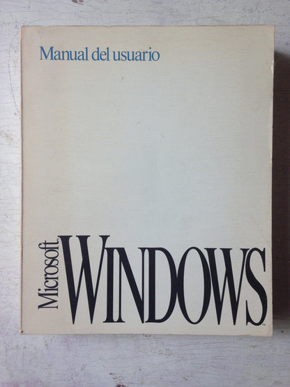 Libro usado en venta: Manual del usuario version 3 de Windows; editorial Microsoft impreso en 1992 realizamos envios a todo el mundo.1