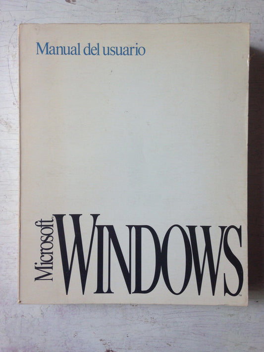 Libro usado en venta: Manual del usuario version 3 de Windows; editorial Microsoft impreso en 1992 realizamos envios a todo el mundo.1