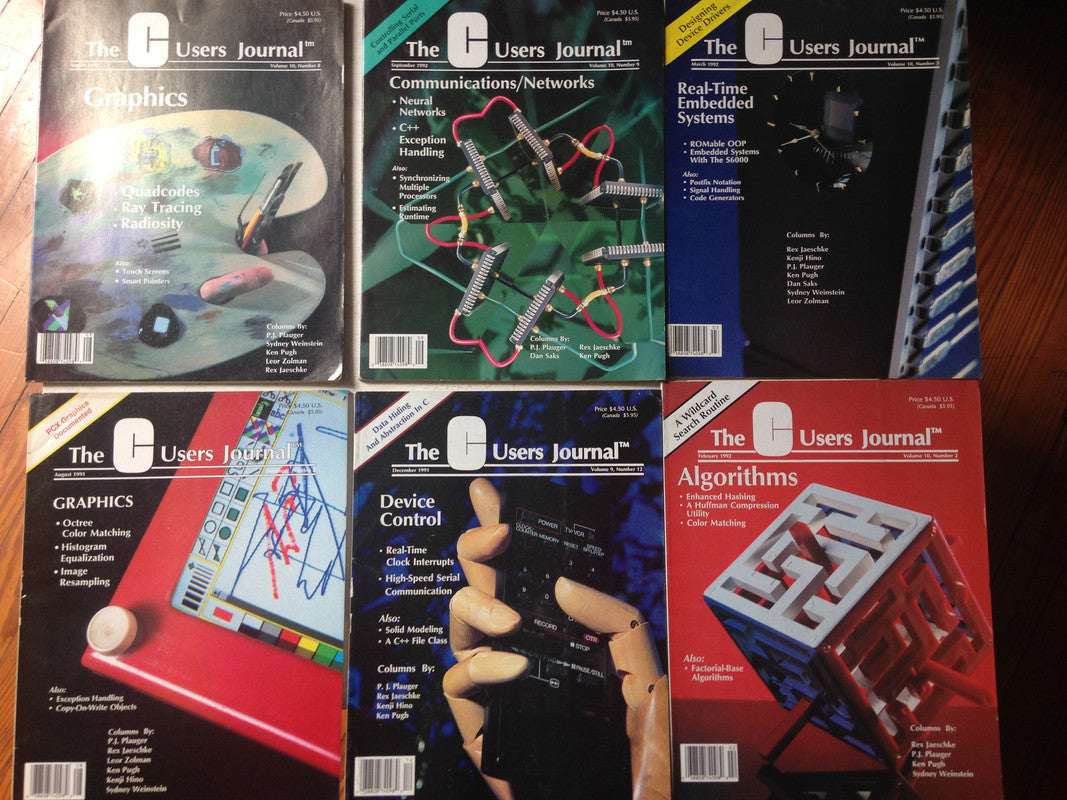 Libro usado en venta: The C User Journal (6 Vol.) de Revista; editorial Mark Williams Company realizamos envios a todo el mundo.1