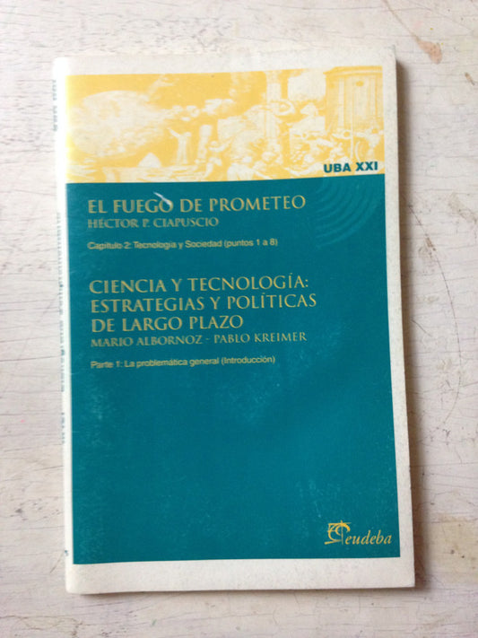 Libro usado en venta: Introduccion al pensamiento cientifico: separata de Hector Ciapuscio; editorial Eudeba impreso en 2002 envios a todo el mundo.1