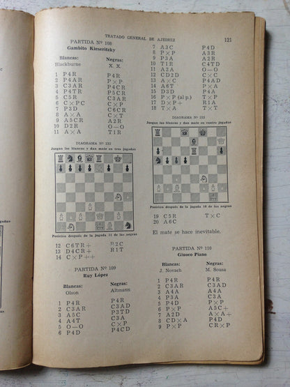 Libro usado en venta: Tratado general de ajedrez - Rudimentos (Tomo 1) de Roberto G. Grau; editorial Ramon Sopena impreso en 1960.2