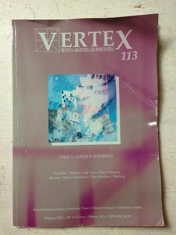 Libro usado en venta: Revista Argentina de Psiquiatria - Vertex de Revistas; impreso en 2014 realizamos envios a todo el mundo.1