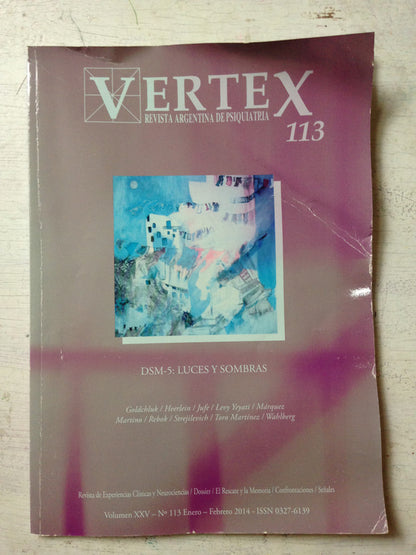 Libro usado en venta: Revista Argentina de Psiquiatria - Vertex de Revistas; impreso en 2014 realizamos envios a todo el mundo.1