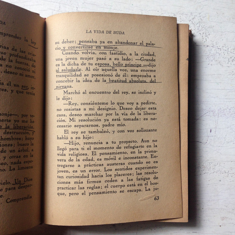 Libro usado en venta: La vida de buda de A. Ferdinand Herold; editorial Lautaro impreso en 1944 realizamos envios a todo el mundo.3