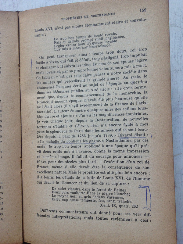 Libro usado en venta: Les propheties a travers les siecles de Henry James Forman; editorial Payot impreso en 1941 realizamos envios a todo el mundo.4