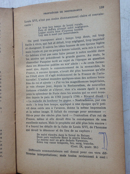 Libro usado en venta: Les propheties a travers les siecles de Henry James Forman; editorial Payot impreso en 1941 realizamos envios a todo el mundo.4