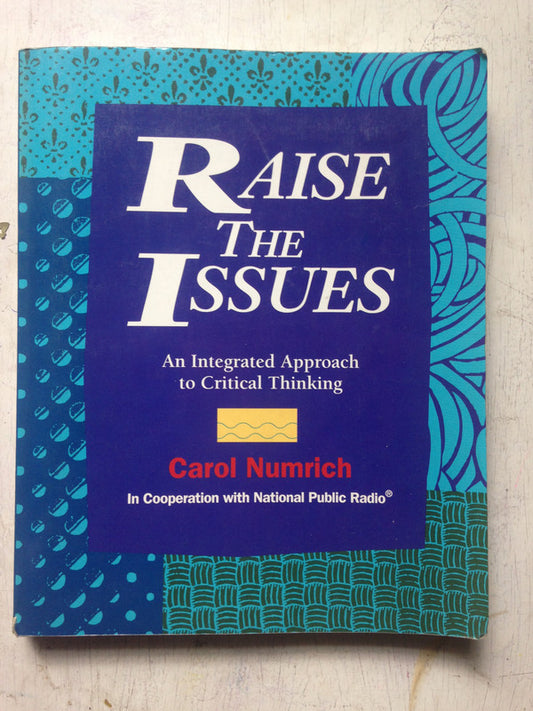 Libro usado en venta: Raise the Issues de Carol Numrich; editorial Longman impreso en 1994 realizamos envios a todo el mundo.1