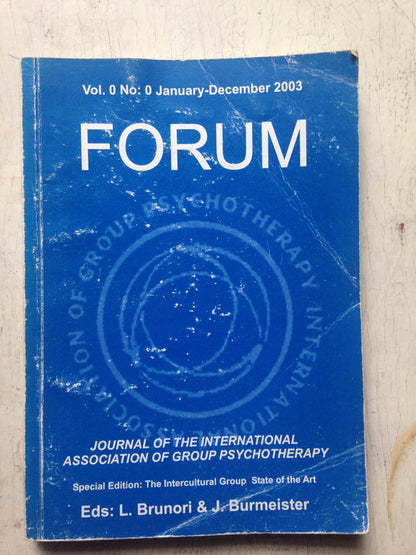 Libro usado en venta: Journal of the international association of group psychotherapy de Revista Forum; realizamos envios a todo el mundo.1