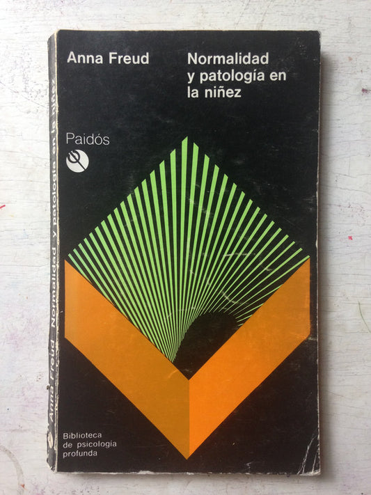 Libro usado en venta: Normalidad y patologia en la ni?ez de Anna Freud; editorial Paidos impreso en 1978 realizamos envios a todo el mundo.1
