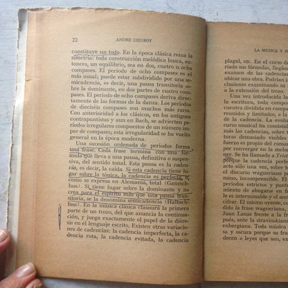 Libro usado en venta: La musica y sus formas de Andre Coeuroy; editorial Schapire impreso en 1953 realizamos envios a todo el mundo.2