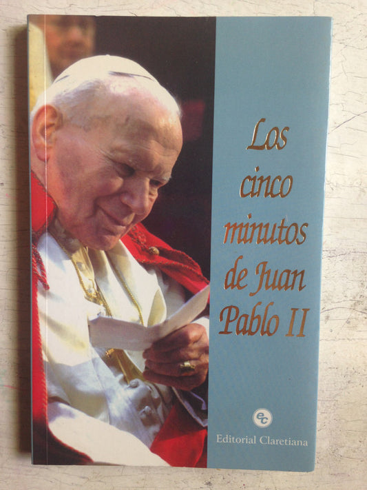 Libro usado en venta: Los cinco minutos de Juan Pablo II de Gustavo Salvarredi; editorial Claretiana impreso en 2007 realizamos envios a todo el mundo.1