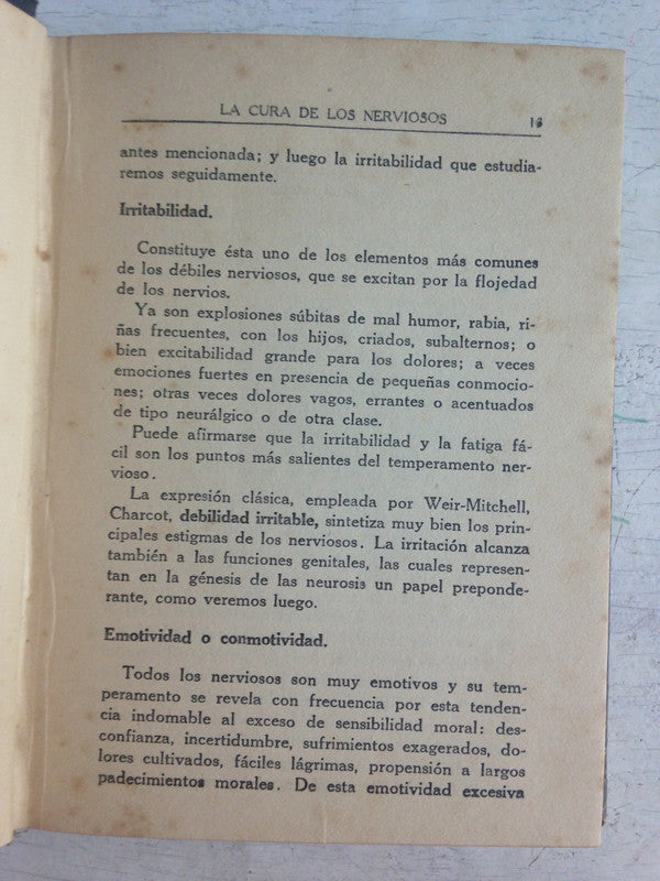 Libro usado en venta: La cura de los nerviosos de A. Austregesilo; editorial Orientacion integral humana impreso en 1937 envios a todo el mundo.2