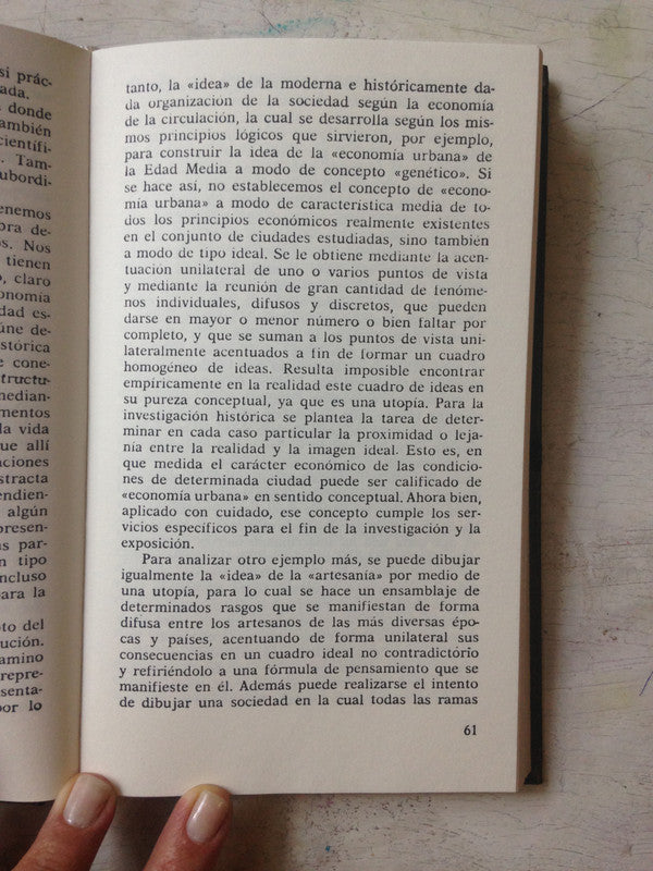 Libro usado en venta: Sobre la teoria de las ciencias sociales de Max Weber; editorial Planeta - Agostini impreso en 1993 envios a todo el mundo.3