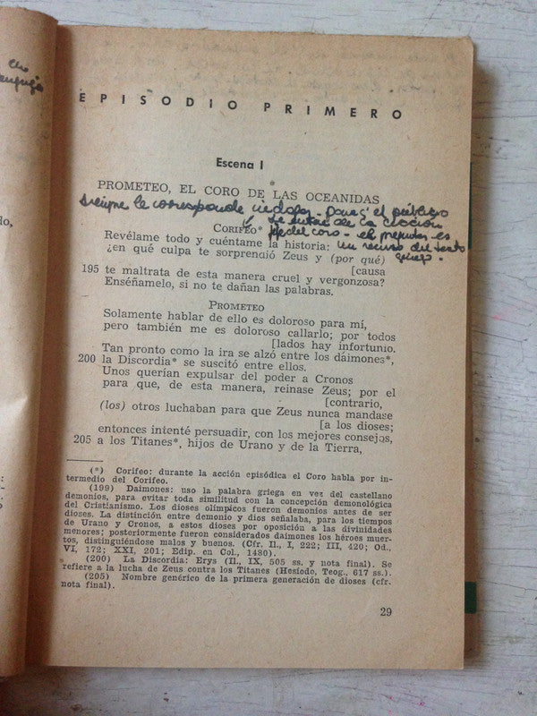Libro usado en venta: Esquilo (Prometeo encadenado - Agamemnon de Tabare J. Freire; editorial Sintesis impreso en 1963 envios a todo el mundo.3