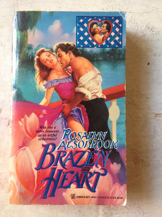 Libro usado en venta: Brazen Heart de Rosalyn Alsobrook; editorial Zebra Books impreso en 1991 realizamos envios a todo el mundo.1
