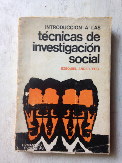 Libro usado en venta: Introduccion a las tecnicas de investigacion social de Ezequiel Ander - Egg; editorial Humanitas impreso en 1969.1