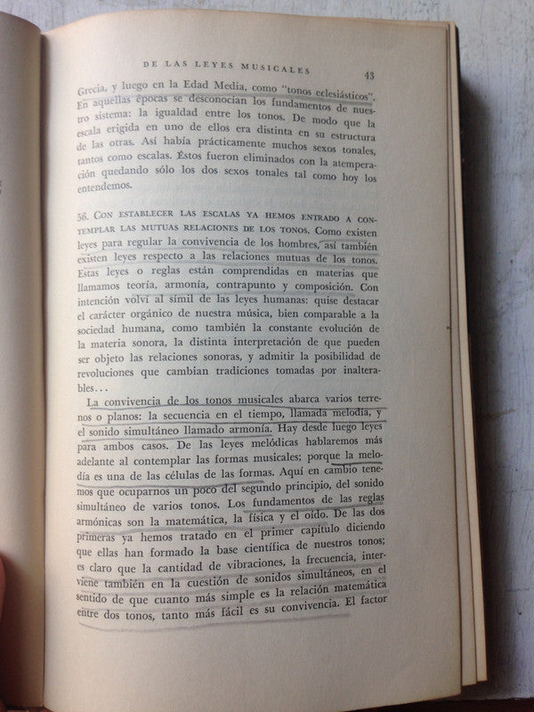 Libro usado en venta: Sintesis del saber musical de Kurt Pahlen; editorial Emece impreso en 1949 realizamos envios a todo el mundo.5