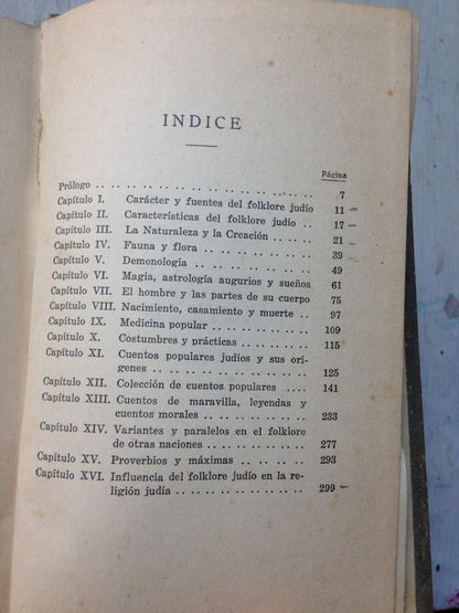 Libro usado en venta: El folklore de los judios de Angelo S. Rappoport; editorial Israel impreso en 1941 realizamos envios a todo el mundo.3