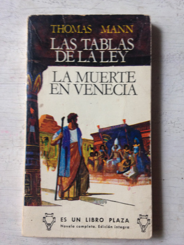 Libro usado en venta: Las tablas de la ley - La muerte en Venecia de Thoman Mann; editorial Plaza & Janes impreso en 1966 envios a todo el mundo.1