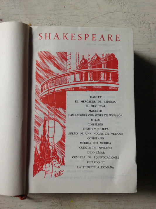 Libro usado en venta: Obras inmortales: Shakespeare de William Shakespeare; editorial Edaf impreso en 1960 realizamos envios a todo el mundo.1