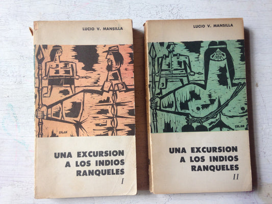 Libro usado en venta: Una excursion a los indios ranqueles (2 Tomos) de Lucio V. Mansilla; editorial Eudeba impreso en 1966 envios a todo el mundo.1