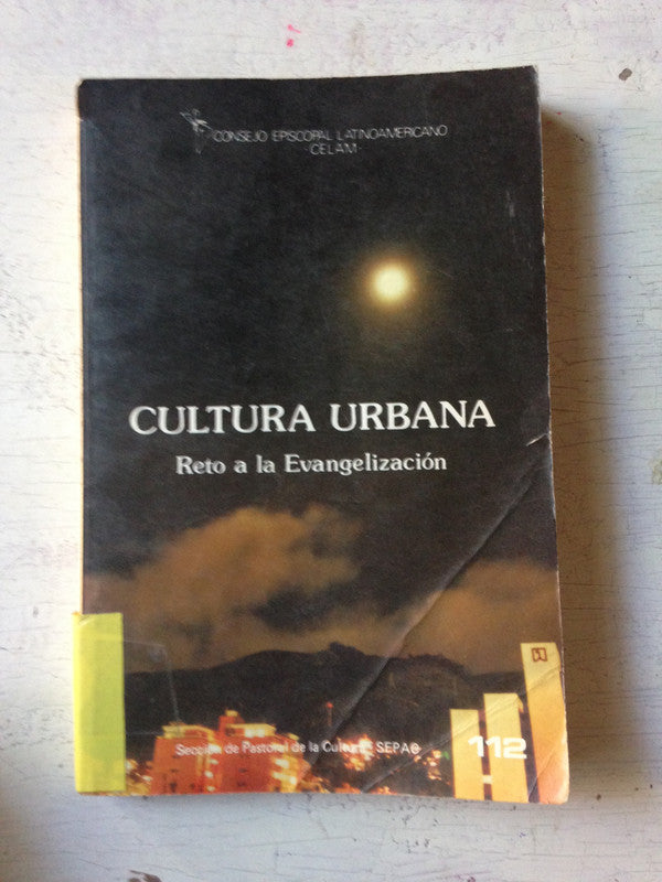 Libro usado en venta: Cultura urbana - Reto a la evangelizacion; editorial Sepac impreso en 1989 realizamos envios a todo el mundo.1