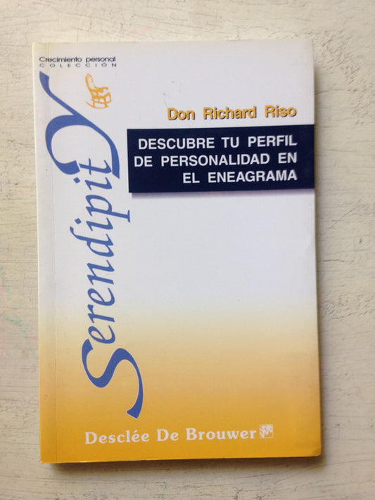 Libro usado en venta: Descubre tu perfil de personalidad en el eneagrama de Don Richard Riso; editorial Desclee de Brouwer impreso en 2002.1