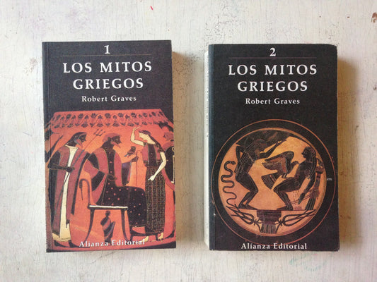 Libro usado en venta: Los mitos griegos (2 Tomos) de Robert Graves; editorial Alianza impreso en 1994 realizamos envios a todo el mundo.1