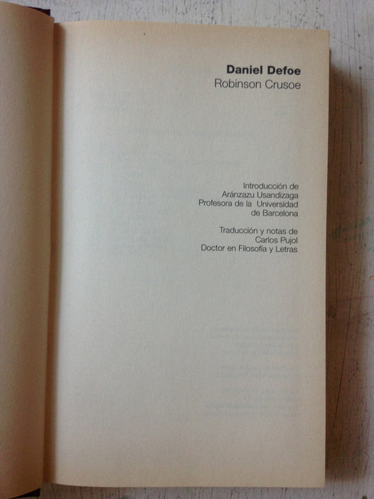 Libro usado en venta: Robinson Crusoe de Daniel Defoe; editorial Altaya impreso en 2005 realizamos envios a todo el mundo.1